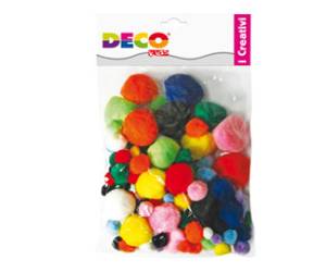 Pompon colori assortiti Deco busta 40 pezzi - 18270