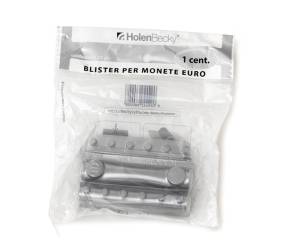 Portamonete PVC 1 cent trasparente blister 20 pezzi - 18722