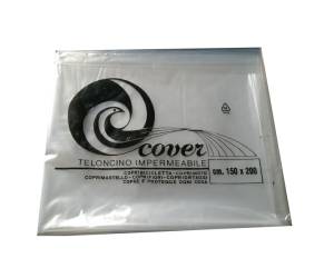 Telo copritutto 150 x 200 cm PE trasparente - 17960