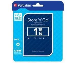 USB 3.0 portatile Store 'N'Go 9,5 mm drive - Blu - 1 Tb - Verbatim - 53200 - 23942532002 - DMwebShop