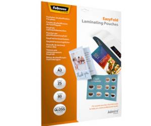 Pouches Admire Easyfold - A3 - cordonate - scatola 25 pezzi - Fellowes - 5602001 - 43859730865 - DMwebShop