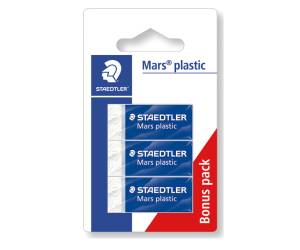 Gomma Mars Plastic - bianca - conf. 3 pezzi - Staedtler - 52653 ABK3D - 4007817525395 - DMwebShop