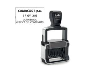 Timbro Professional 4,0,5460 Datario 5,6 x 3,3 cm 4 mm personalizzabile - 2045