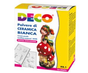 Polvere di ceramica bianca - 1 kg - Deco - 05695 - 8004957056952 - DMwebShop