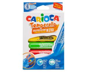 Temperello - colori assortiti - astuccio 6 temperelli - Carioca - 42739 - 8003511427399 - DMwebShop