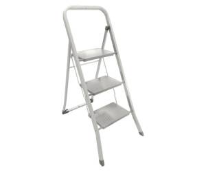 Scala sgabello Dali' - 3 gradini - acciaio verniciato grigio - Marchetti - 21390 - 8021227008411 - DMwebShop