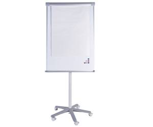 Lavagna portablocco mobile 70 x 100 cm bianco - 18745