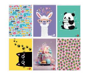 Maxiquaderno Bambina fantasia A4,40,2 fogli 80 gr rigo di 1a - 17018