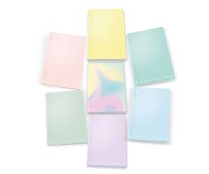 Maxiquaderno Monocromo Pastel A4,1 rigo con margine 42 fogli 80 gr - 17577