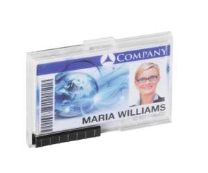 Portabadge PushBox Duo 2 tessere inseribili 5,4 x 8,7 cm - 18960