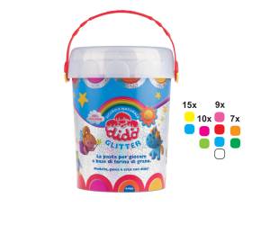 Vaso 100 salsicciotti glitter 50 gr - 18321