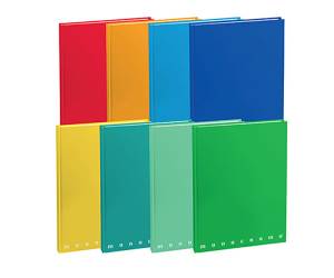 Maxi Quaderno Monocromo - Cartonato - A5 - Rigatura 1R - 80 gr - 60+2 Fogli - Colori Assortiti - conf. 5 pezzi - Pigna - 00716731R - 8005235155855 - DMwebShop