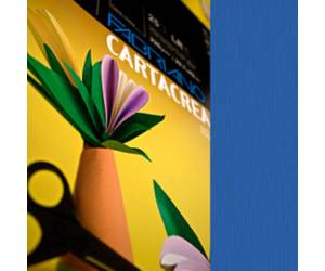 Cartoncino CartaCrea - 35 x 50 cm - 220 gr - blu 114 - blister 10 fogli - Fabriano - 46435114 - 8001348127666 - DMwebShop
