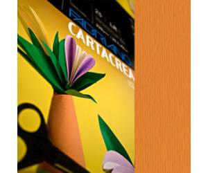 Cartoncino CartaCrea - 35 x 50 cm - 220 gr - arancio 108 - blister 10 fogli - Fabriano - 46435108 - 8001348127611 - DMwebShop