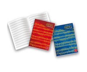 Maxiquaderno Musica - 21 x 29,7 cm - 32 fogli - 100 gr - 12 pentagrammi - conf. 10 pezzi - Pigna - 0408197IN - 8005235108950 - DMwebShop