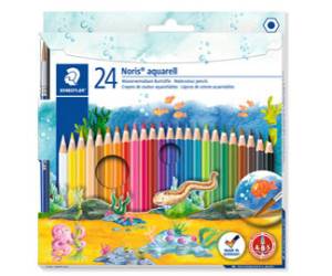 Matite colorate Noris aquarell - astuccio 24 colori - Staedtler - 144 10NC2412 - 4007817144282 - DMwebShop