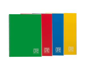Maxiquaderno One Color - A4 - senza fori - 60 fogli - 80 gr - 1 rigo - spiralato - conf. 5 pezzi - Blasetti - 1144 - 8007758211445 - DMwebShop