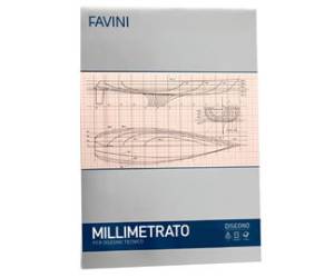 Blocco Carta Millimetrata 21x29,7cm 10fg 80gr Favini - A205004 - DMwebShop