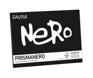 Album Prismanero 24 x 33 cm 10 fogli 128gr monoruvido - 6417