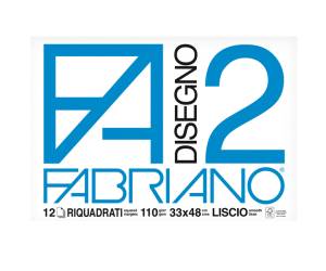 Blocco F2,33 x 48 cm 12 fogli 110 gr liscio squadrato collato - 6661
