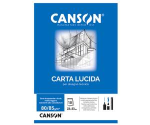 Blocco carta lucida 23 x 33 cm 10 fogli 80 gr uso manuale - 2980