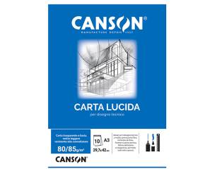 Blocco carta lucida A3,10 fogli 80 gr uso manuale - 6306