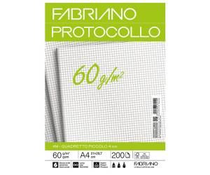 Foglio protocollo A4,4 mm 60 gr - 6416