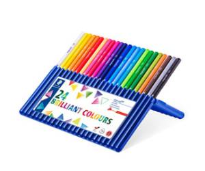 Matite colorate Ergo Soft diametro mina 3 mm colori assortiti astuccio 24 pezzi - 4686