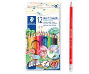 Matite colorate Noris 144 cancellabili colori assortiti astuccio 12 pezzi - 4706