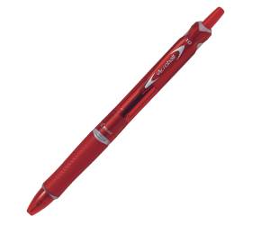Penna a sfera a scatto Acroball Plastic punta 1 mm rosso - 6553