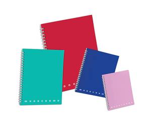 Quaderno Monocromo A5 quadretto 4 mm 70 fogli 80 gr 4 fori spiralato - 6089