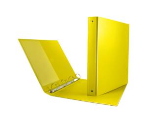 Raccoglitore Nettuno 22 x 30 cm 4 anelli a R 30 mm dorso 3,5 cm giallo - 7191