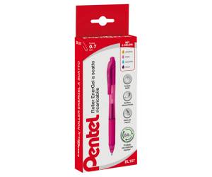 Roller a scatto Energel x BL 107 punta 0,7 mm astuccio 4 colori assortiti - 6897