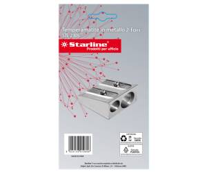 Temperamatite senza contenitore - 2 foro - in metallo - Starline - STL2305. - 8025133019806 - DMwebShop