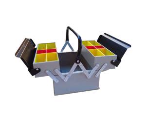 Cassetta portautensili 3 scomparti metallo - 19851