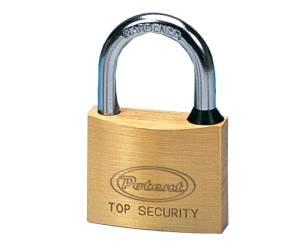 Lucchetto ad arco ottone massiccio 6,2 x 4 x 1,4 cm oro - 3564