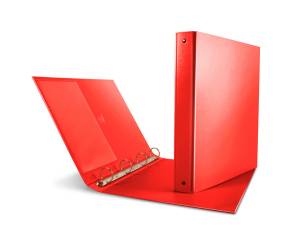 Raccoglitore Nettuno 22 x 30 cm 4 anelli a D 40 mm dorso 5,5 cm rosso - 7200