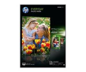 Confezione da 25 Fogli Carta originale fotografica lucida Everyday A4 inkjet 210 x 297 mm Q5451A - 20796