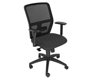 Seduta operativa ergonomica Kemper A - braccioli regolabili - nero - Unsit - KMA/BR2D/EN - 8050043748249 - DMwebShop