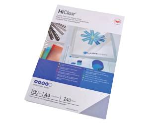Copertine HiClear per rilegatura A4,240 micron trasparente - 21664