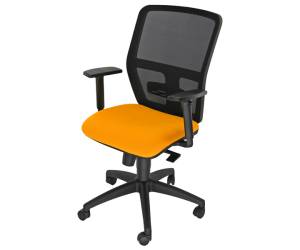Seduta operativa ergonomica Kemper A braccioli regolabili arancio - 21362