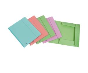 Cartella 3L con elastico Pastel - PPL - 24 x 33 cm - colori assortiti - conf. 20 pezzi - Favorit - 400115580 - 8006779020807 - DMwebShop
