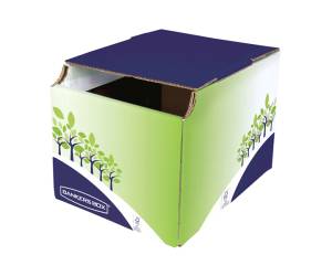 Cestino riciclo 24,8 x 23,5 x 31,4 cm verde blu - 7114