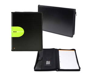 Conferenziere con calcolatrice Exawallet PP nero - 6754