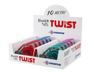 Correttore a nastro Tape Twist - 5 mm x 10 mt - conf. 12 pezzi - Osama - OW 10161 - 8007404250101 - DMwebShop