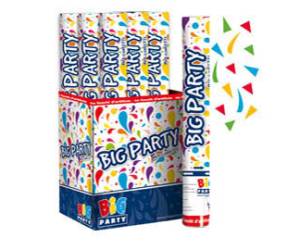 Sparacoriandoli Cannon - colori assortiti - 8 mt - conf. 12 pezzi - Big Party - 50002. - 85941A - DMwebShop