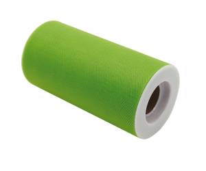 Tulle - verde - in rotolo da 12,5 cm x 25 mt - Big Party - 85067. - 8020834850673 - DMwebShop