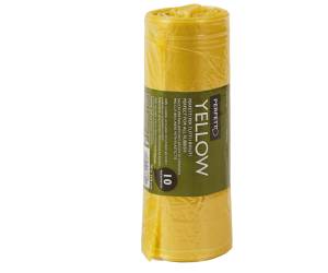 Sacchi rifiuti Classic - 70 x 110 cm - 120 lt - 20 micron - giallo - conf. 10 pezzi - Perfetto - 0360B - 8000957036024 - DMwebShop