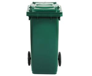 Bidone carrellato - 48 x 55 x 93 cm - 120 lt - verde scuro - Mobil Plastic - 1/120/5-VES - 8004331112755 - DMwebShop