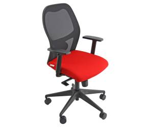 Poltrona semidirezionale Hubble Pro Memory - ignifuga - nero-rosso - con braccioli e ruote - Unisit - HUHUPM/BR/IR - 8050043745064 - DMwebShop